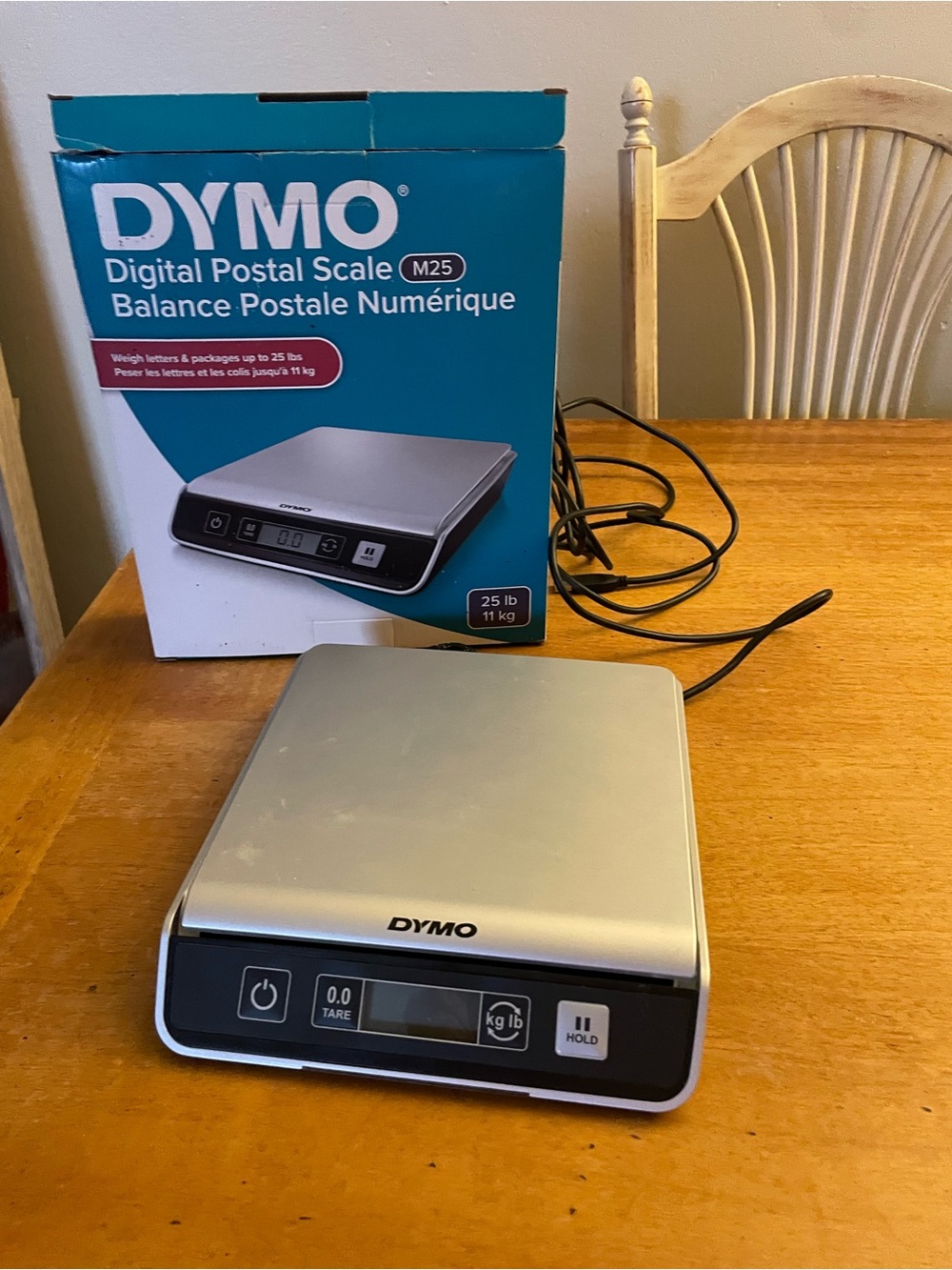 Dymo Silver Digital Postal Scale M25 with Black Display Panel